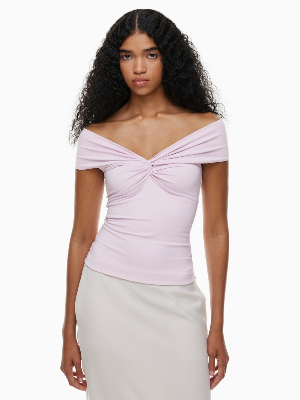 Aritzia Original Contour Twist Off-Shoulder Top NWT